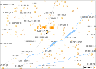 map of Dayr Khalīl