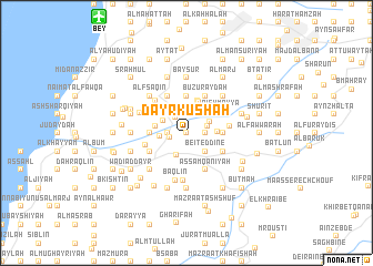 map of Dayr Kūshah