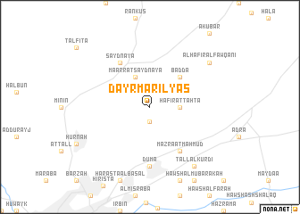 map of Dayr Mār Ilyās