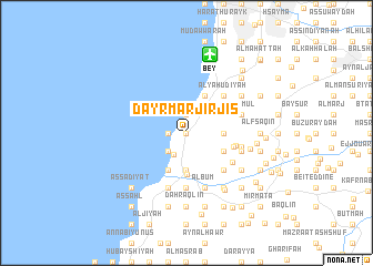 map of Dayr Mār Jirjis