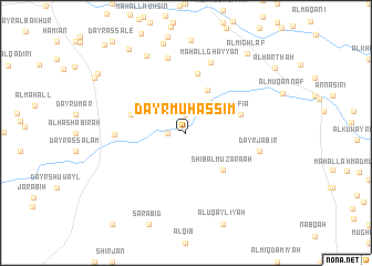 map of Dayr Muḩassim