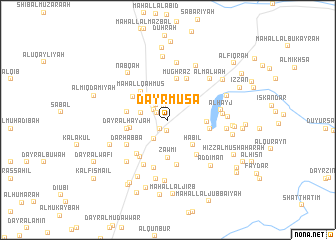 map of Dayr Mūsá
