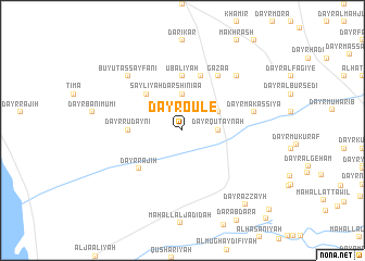 map of Dayr Oule