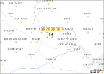 map of Dayr Qānūn