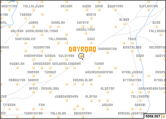 map of Dayr Qāq
