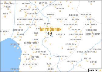 map of Dayr Qurūḩ