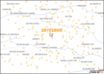 map of Dayr Sāhir