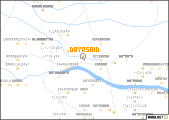 map of Dayr Sa‘īd