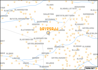 map of Dayr Sajj