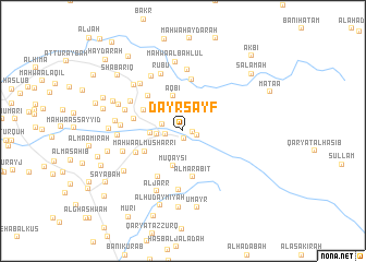 map of Dayr Sayf