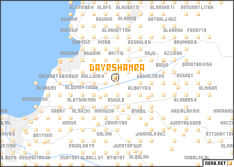 map of Dayr Shamrā
