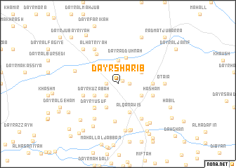 map of Dayr Sharib