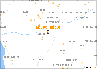 map of Dayr Shuwayl