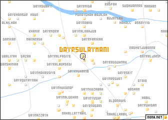 map of Dayr Sulaymānī