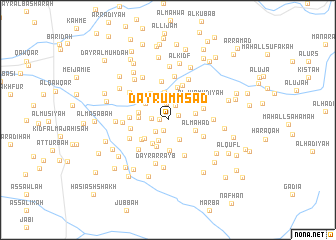 map of Dayr Umm Şa‘d