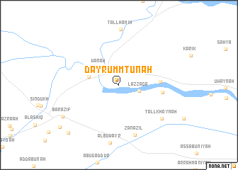 map of Dayr Umm Tūnah