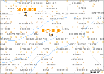 map of Dayrūnah