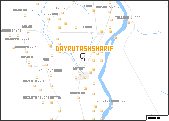 map of Dayrūţ ash Sharīf