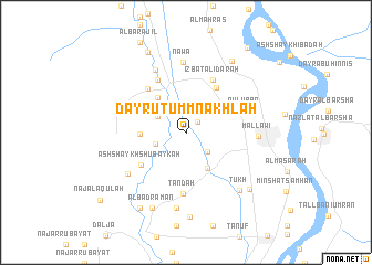 map of Dayrūţ Umm Nakhlah