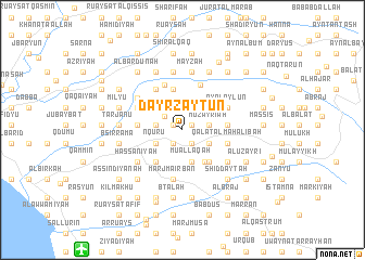 map of Dayr Zaytūn