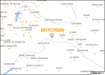 map of Dayr Zinqāḩ