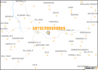 map of Days Crossroads