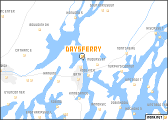 map of Days Ferry