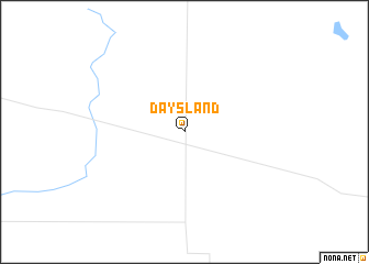 map of Daysland