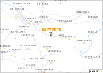 map of Days Rock