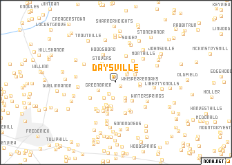 map of Daysville