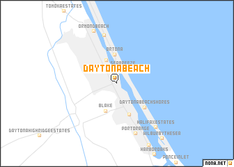 map of Daytona Beach