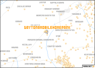 map of Daytona Mobile Home Park