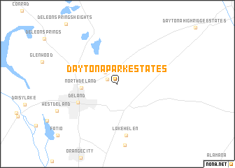 map of Daytona Park Estates