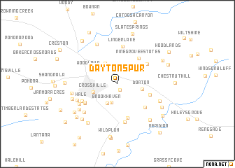 map of Dayton Spur