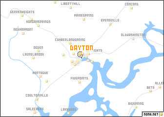 map of Dayton