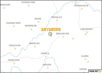 map of Dayuanpo