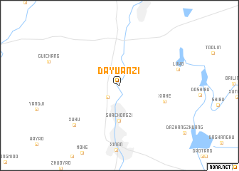 map of Dayuanzi