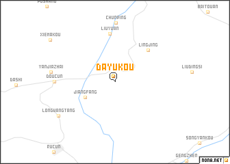 map of Dayukou