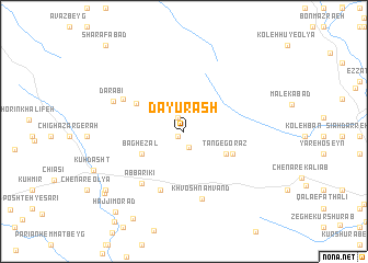 map of Dāyūrāsh