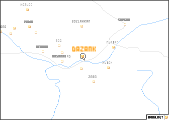 map of Dāzank