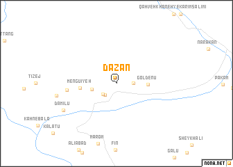 map of Dāzān