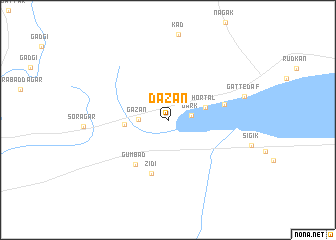 map of Dāzan
