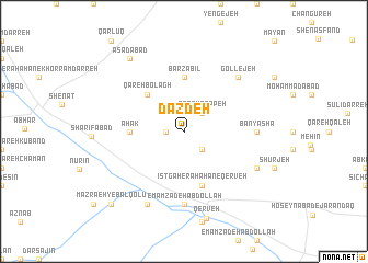 map of Dāzdeh