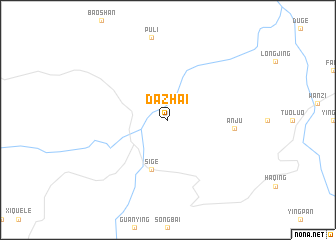 map of Dazhai