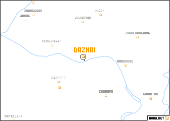 map of Dazhai