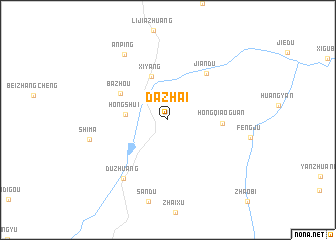 map of Dazhai