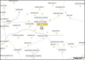 map of Dazhai