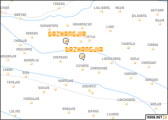 map of Dazhangjia