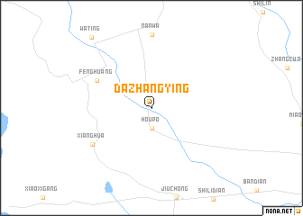 map of Dazhangying