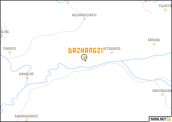 map of Dazhangzi